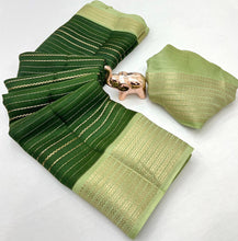 Load image into Gallery viewer, Graceful Party Wear Soft Silk Jacquard Weaving Work Rich Pallu Fancy Saree With Blouse Piece
