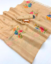 Load image into Gallery viewer, Innovative Function Wear Tissue Silk Digital Print Fancy Saree With Blouse Piece
