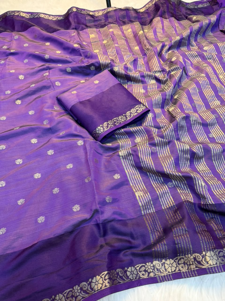 Incredible Function Wear Soft Tussar Silk Jacquard Weaving Work Rich Pallu Fancy Saree With Blouse Piece