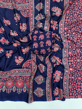Load image into Gallery viewer, Glamorous Party Wear Pure Satin Silk Ajrak Printed Rich Pallu n Mirror Work Fancy Saree With Blouse Piece

