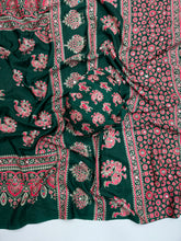 Load image into Gallery viewer, Glamorous Party Wear Pure Satin Silk Ajrak Printed Rich Pallu n Mirror Work Fancy Saree With Blouse Piece
