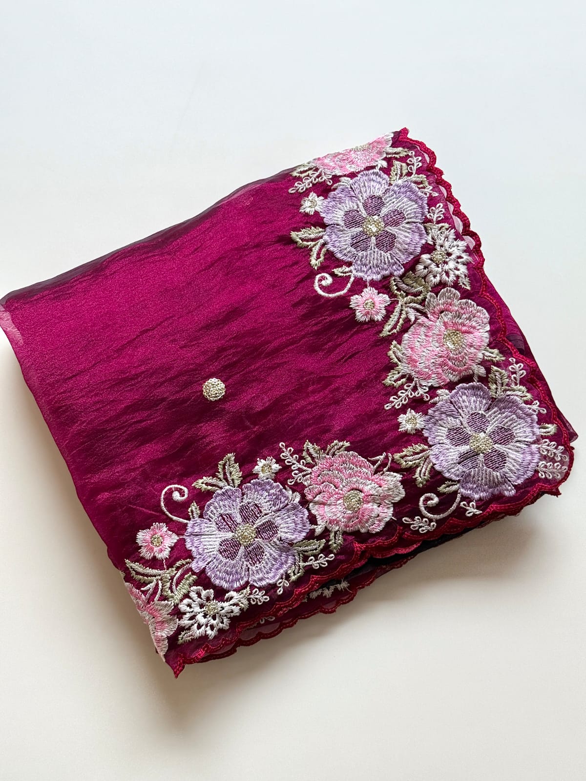 Charming Function Wear Soft Silk Embroidery Work Fancy Designer Saree With Blouse Piece