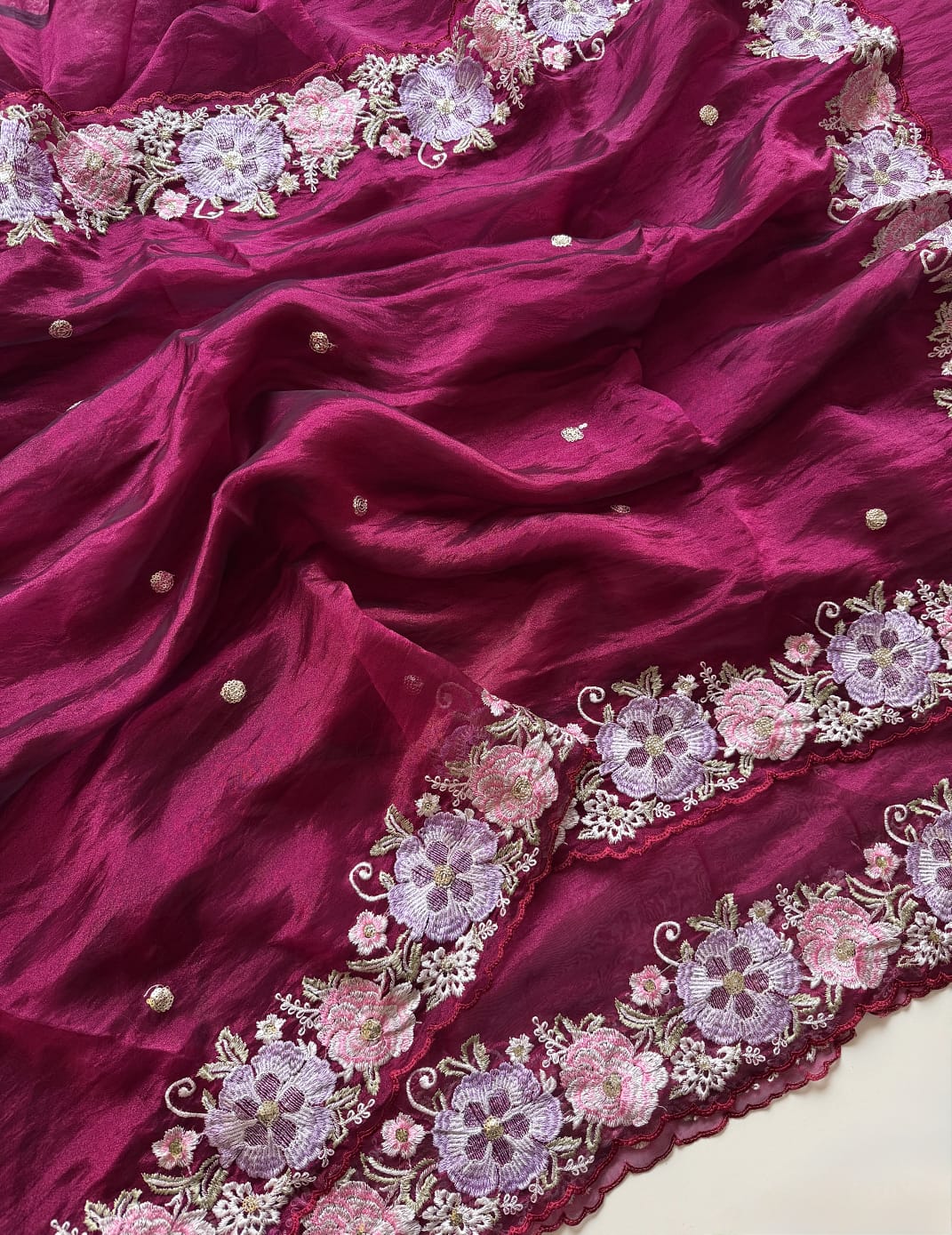 Charming Function Wear Soft Silk Embroidery Work Fancy Designer Saree With Blouse Piece