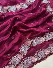 Load image into Gallery viewer, Charming Function Wear Soft Silk Embroidery Work Fancy Designer Saree With Blouse Piece

