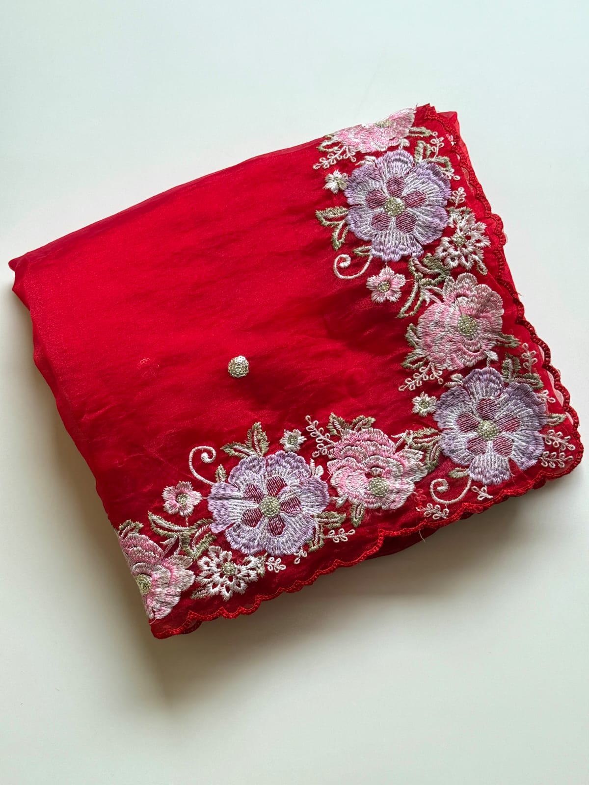 Charming Function Wear Soft Silk Embroidery Work Fancy Designer Saree With Blouse Piece