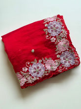 Load image into Gallery viewer, Charming Function Wear Soft Silk Embroidery Work Fancy Designer Saree With Blouse Piece
