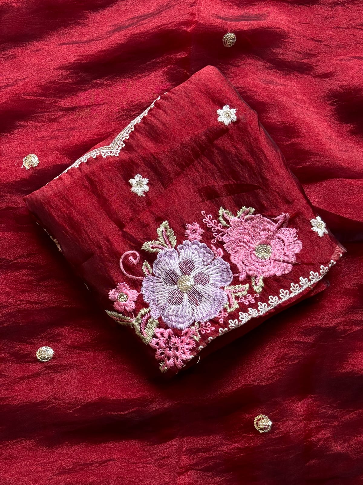 Charming Function Wear Soft Silk Embroidery Work Fancy Designer Saree With Blouse Piece