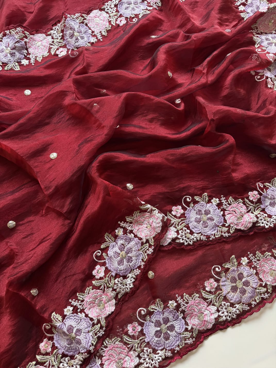 Charming Function Wear Soft Silk Embroidery Work Fancy Designer Saree With Blouse Piece
