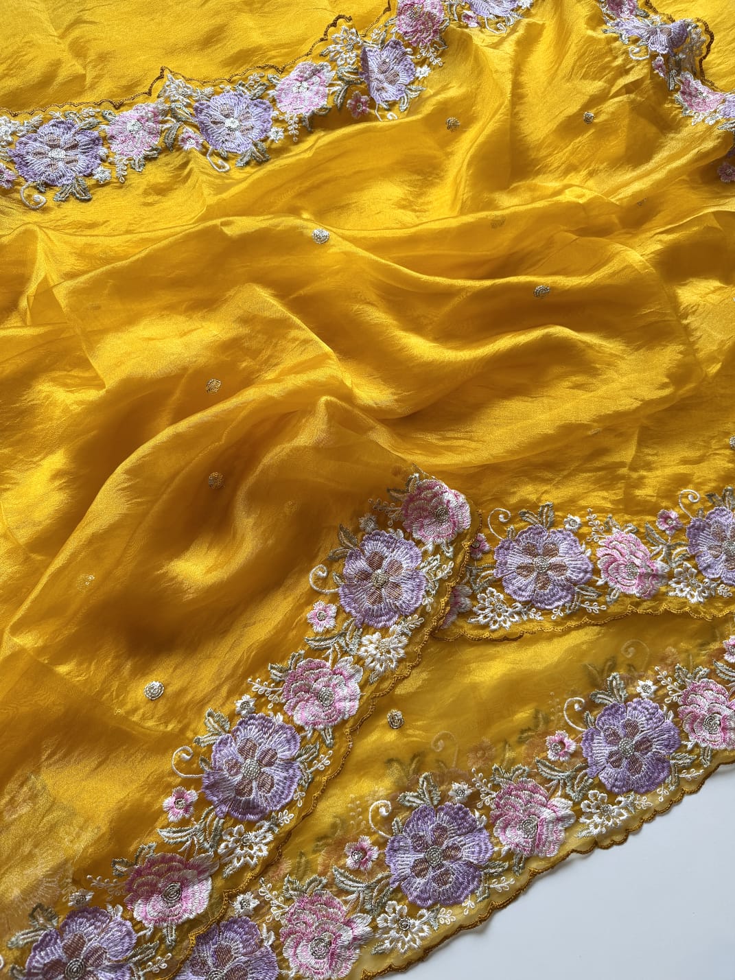 Charming Function Wear Soft Silk Embroidery Work Fancy Designer Saree With Blouse Piece