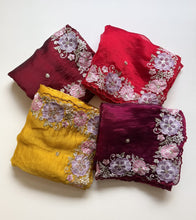 Load image into Gallery viewer, Charming Function Wear Soft Silk Embroidery Work Fancy Designer Saree With Blouse Piece
