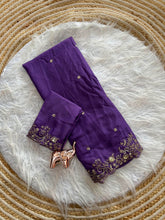Load image into Gallery viewer, Entrancing Festive Wear Georgette Heavy Sequence Work Designer Saree With Blouse piece

