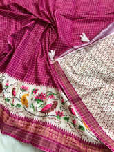 Load image into Gallery viewer, Desiring Function Wear Soft Linen Cotton Print n Rich Pallu Saree With Blouse Piece

