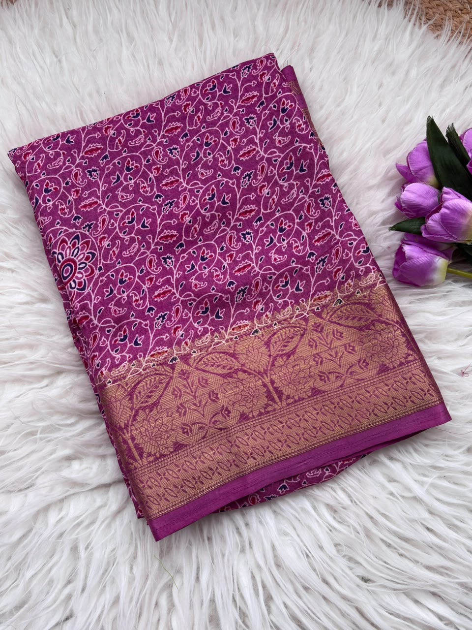 Splendorous Function Wear Silk Jacquard Weaving Border n Rich Pallu Fancy Saree With Blouse Piece