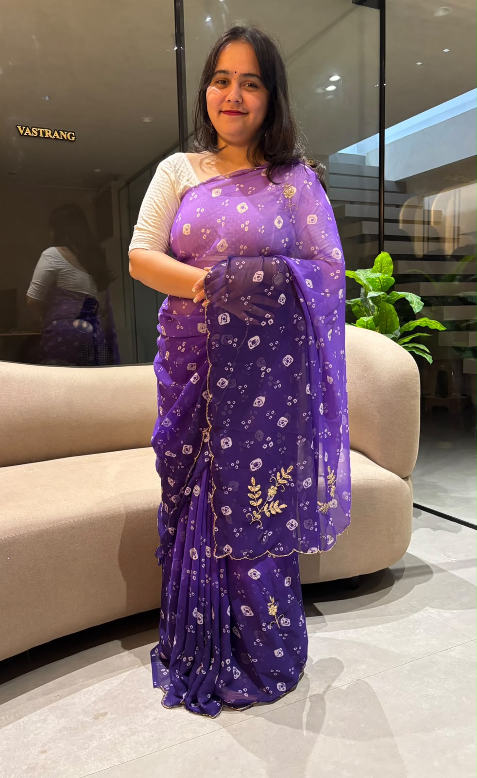 Heritage Festive Wear Georgette Embroidery n Hand Work Designer Saree With Blouse Piece