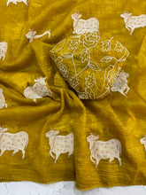 Load image into Gallery viewer, Delightful Festive Wear Silk Embroidery Work Fancy Designer Saree With Blouse Piece
