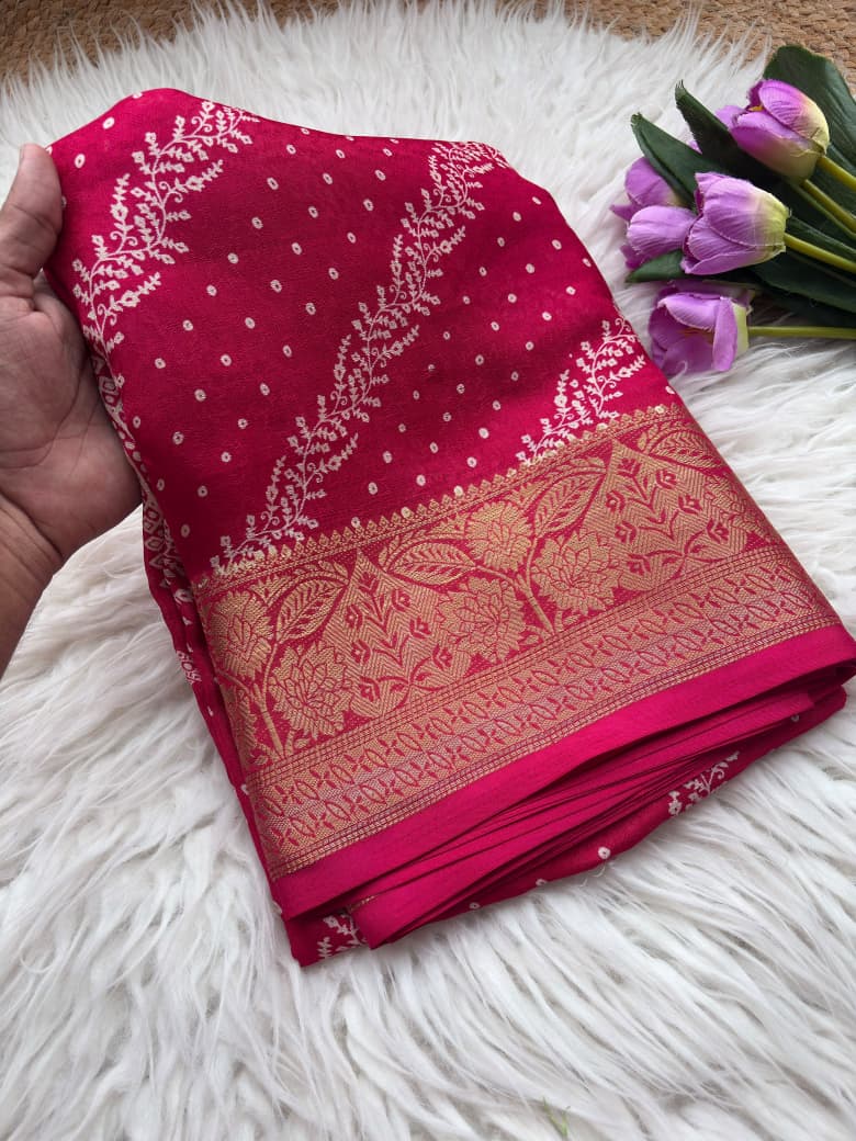 Incomparable Festive Wear Silk Jacquard Weaving Border n Rich Pallu Designer  Saree With Blouse Piece
