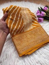 Load image into Gallery viewer, Quintessential Function Wear Silk Jacquard Weaving Border n Rich Pallu Fancy Saree With Blouse Piece
