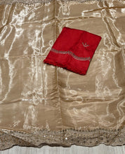 Load image into Gallery viewer, Blossom Festive Wear Silk Embroidery Work Designer Saree
