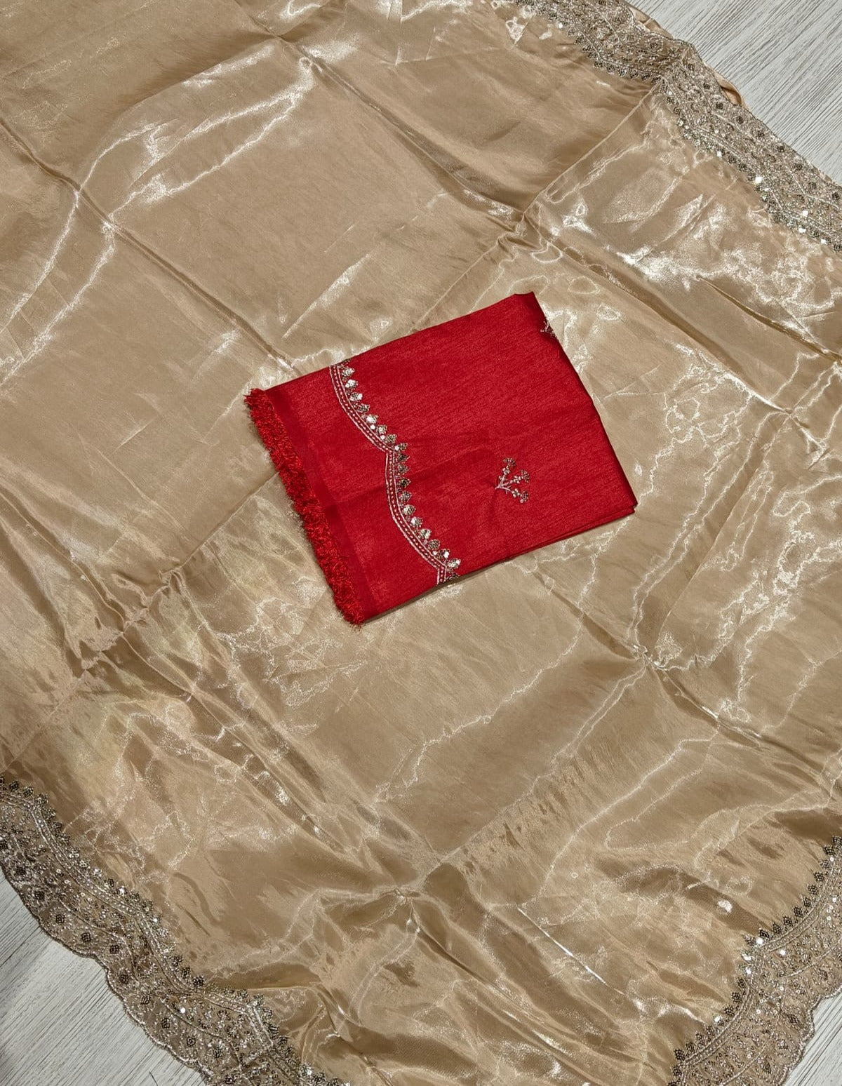 Blossom Festive Wear Silk Embroidery Work Designer Saree