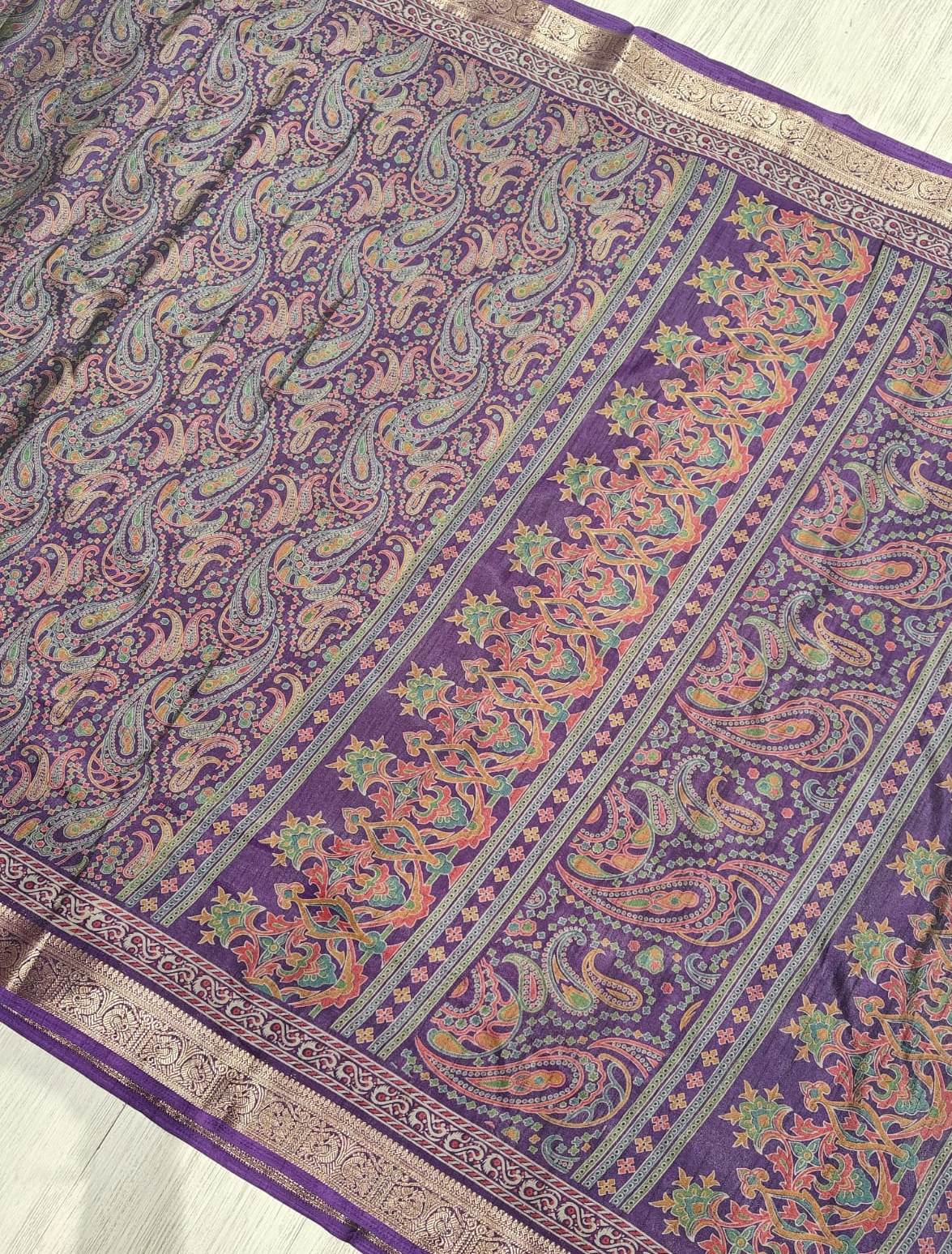 New Function Wear Silk Zari Work Fancy Saree With Blouse Piece