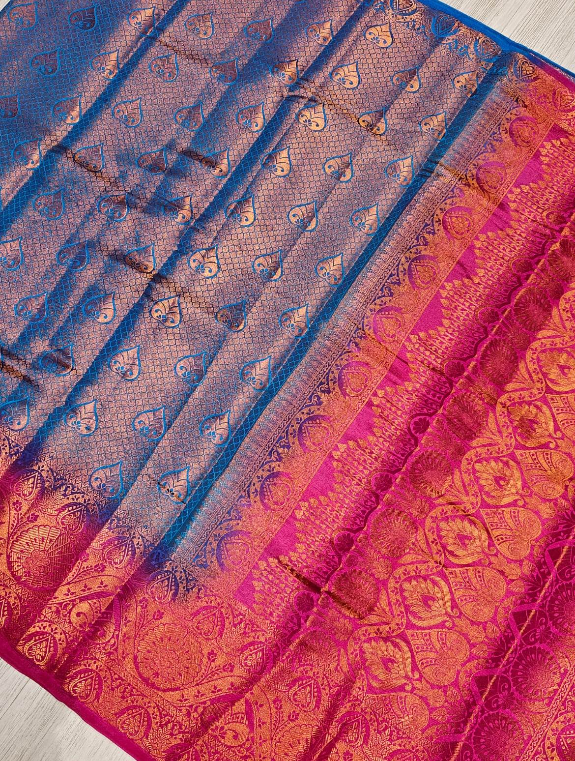 New Festive Wear Kanjivaram Silk Pure Zari Weaving Fancy Saree