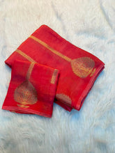 Load image into Gallery viewer, Adorning Wedding Wear Pure Viscose Dola Silk Jacquard Zari Weaving Work Fancy Designer Saree For Ocassion
