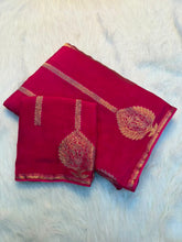 Load image into Gallery viewer, Adorning Wedding Wear Pure Viscose Dola Silk Jacquard Zari Weaving Work Fancy Designer Saree For Ocassion

