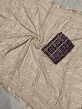 Load image into Gallery viewer, Gorgeous Party Wear Viscose Silk Zari Work Fancy Designer Saree With Contrast Blouse Piece
