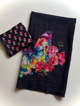 Load image into Gallery viewer, Adorning Party Wear Pure Chinon Handwork Fancy Saree With Blouse Piece
