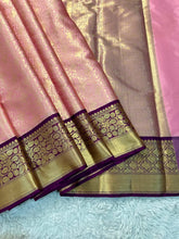 Load image into Gallery viewer, Gratifying Wedding Wear Banarasi Tissue Silk Jacquard Border n Handwork Designer Saree With Blouse Piece
