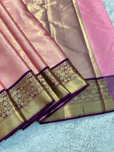 Load image into Gallery viewer, Gratifying Wedding Wear Banarasi Tissue Silk Jacquard Border n Handwork Designer Saree With Blouse Piece

