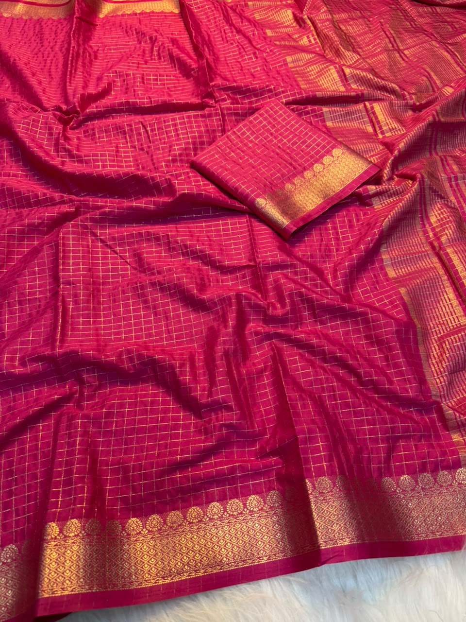 Desiring  Festive Wear Soft Tussar Silk Jacquard Weaving Work Rich Pallu Fancy Saree With Blouse Piece