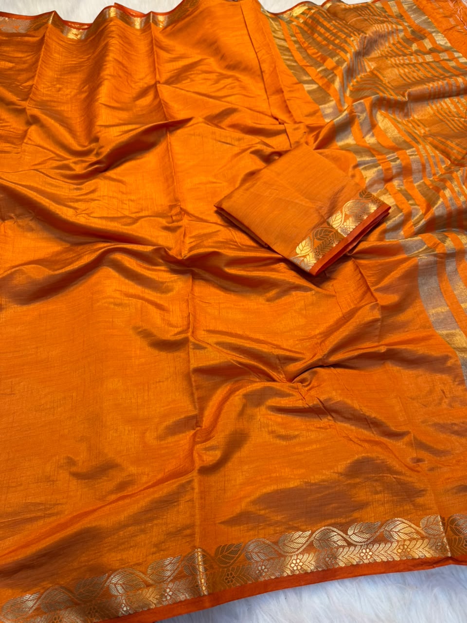 Marvellous Party Wear Soft Tussar Silk Jacquard Weaving Work Rich Pallu Fancy Saree With Blouse Piece