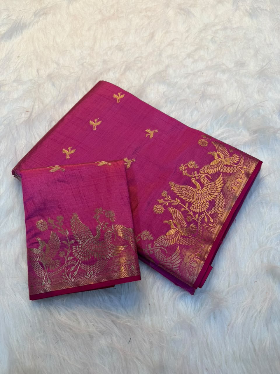 Charming Function Wear Soft Tussar Silk Jacquard Weaving Work Rich Pallu Designer Saree With Blouse Piece