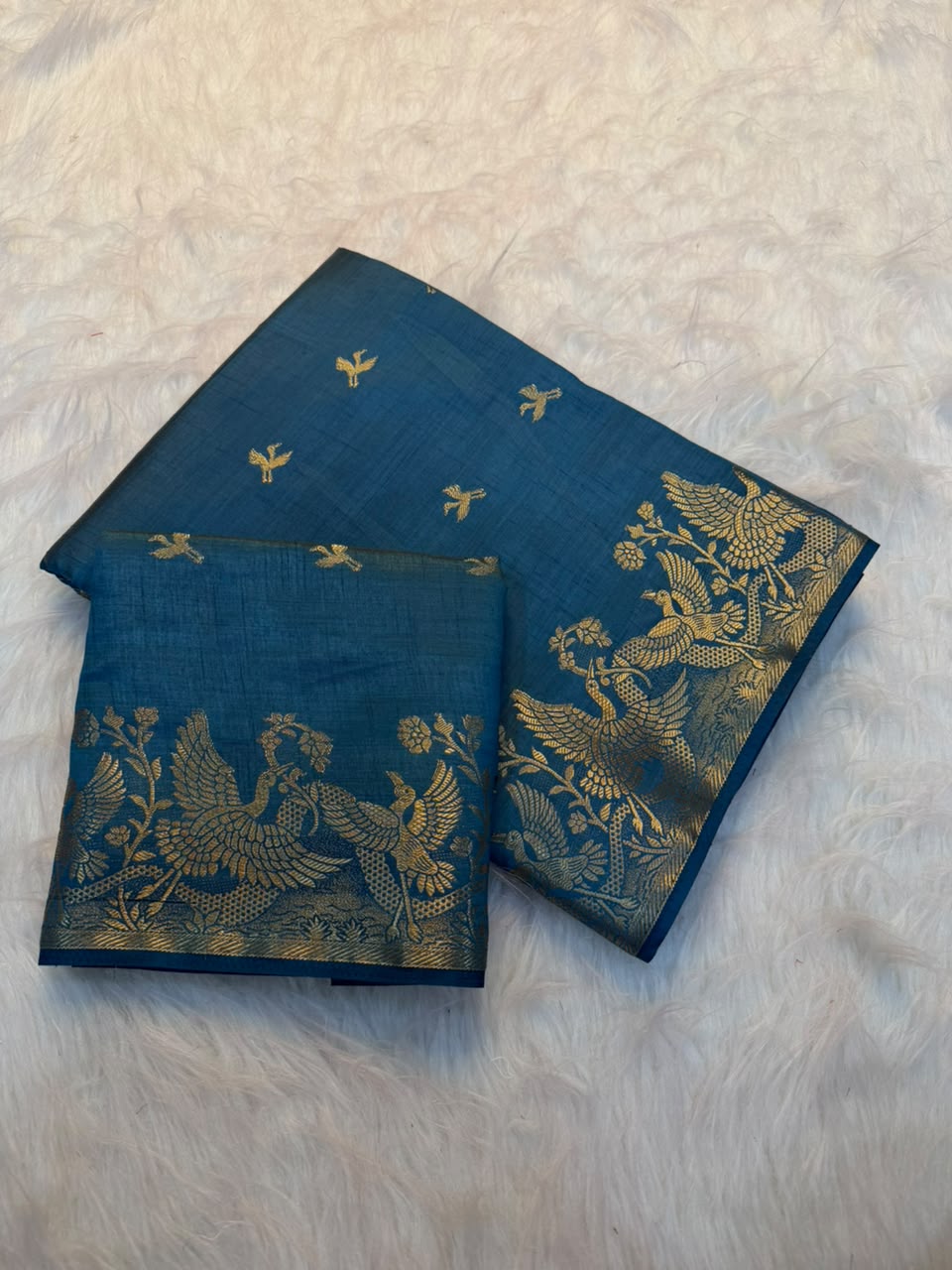 Charming Function Wear Soft Tussar Silk Jacquard Weaving Work Rich Pallu Designer Saree With Blouse Piece