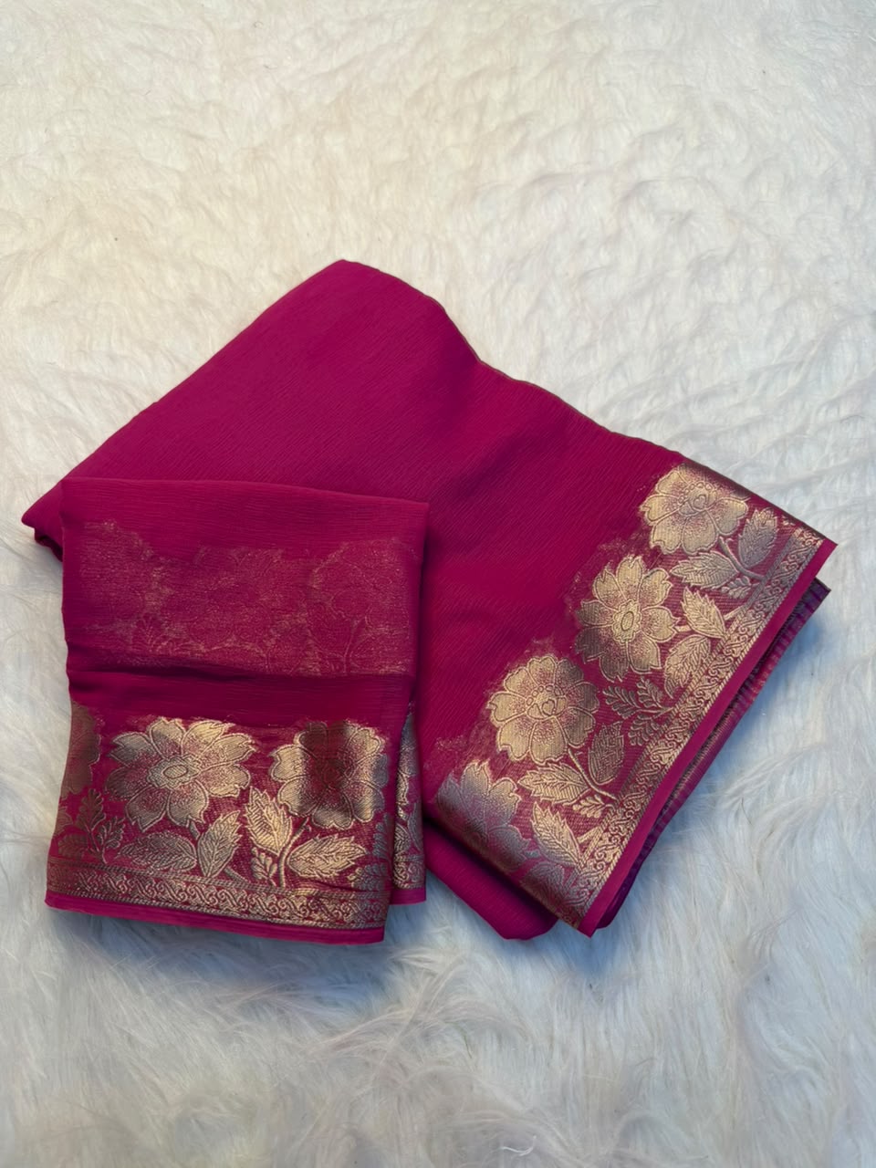 Contemporary Party Wear Viscose Silk Jacquard Border n Rich Pallu Fancy Saree With Blouse Piece