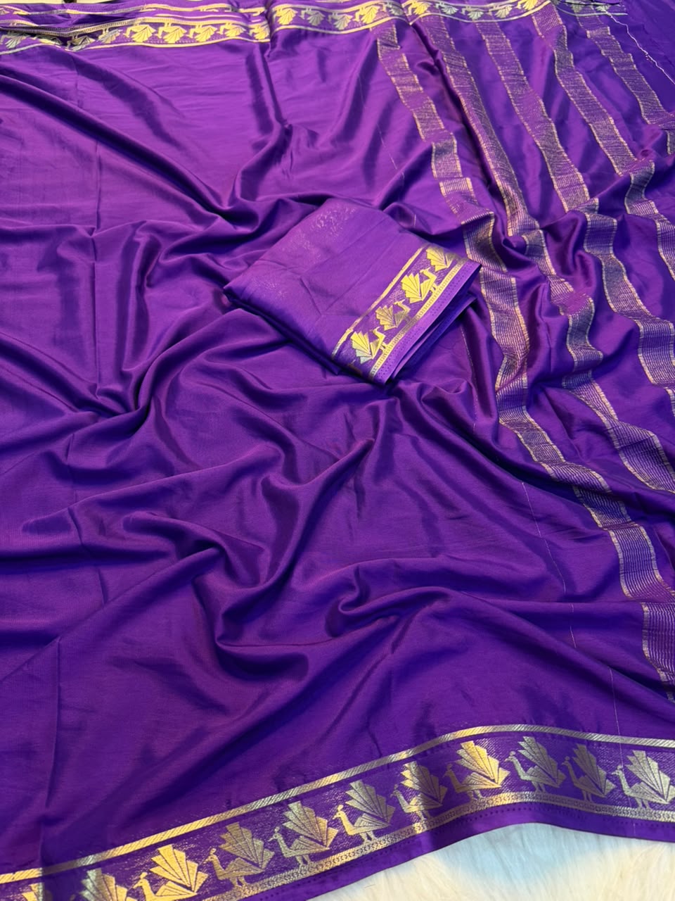 Marvellous Festive Wear Viscose Silk Jacquard Zari Work n Rich Pallu Fancy Designer Saree With Blouse Piece