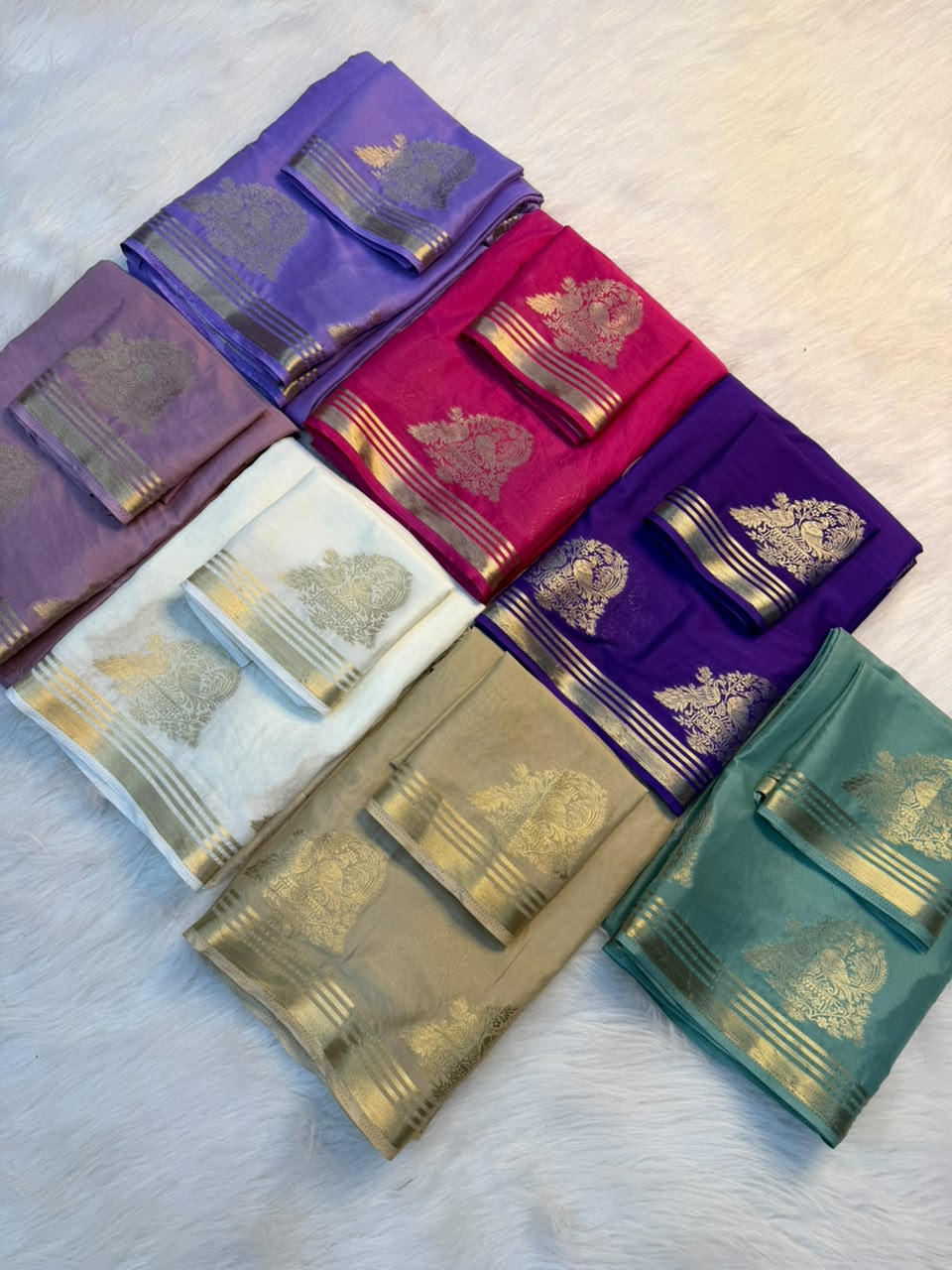 Contemporary Festive Wear Viscose Crape Georgette Zari Border Fancy Saree With Blouse Piece
