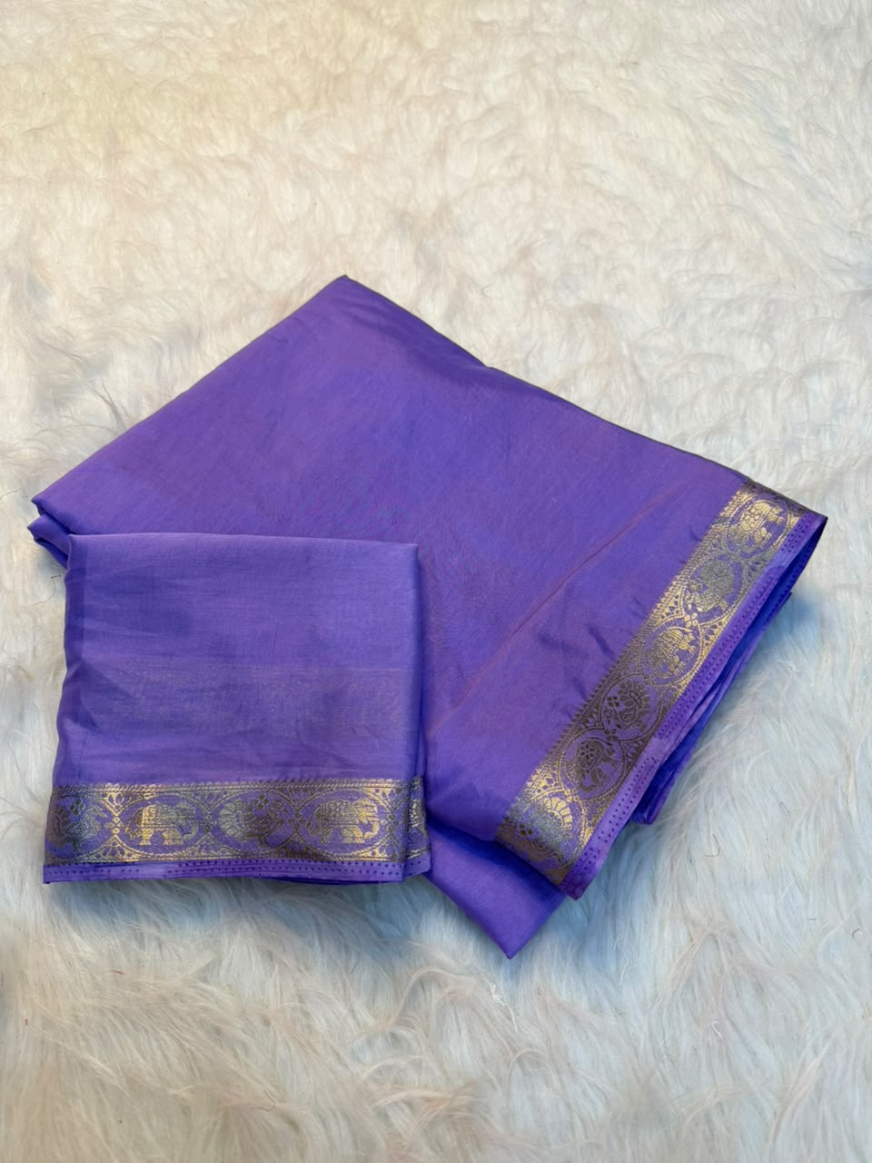 Traditional Function Wear Viscose Georgette Zari Border Rich Pallu Fancy Saree With Blouse Piece
