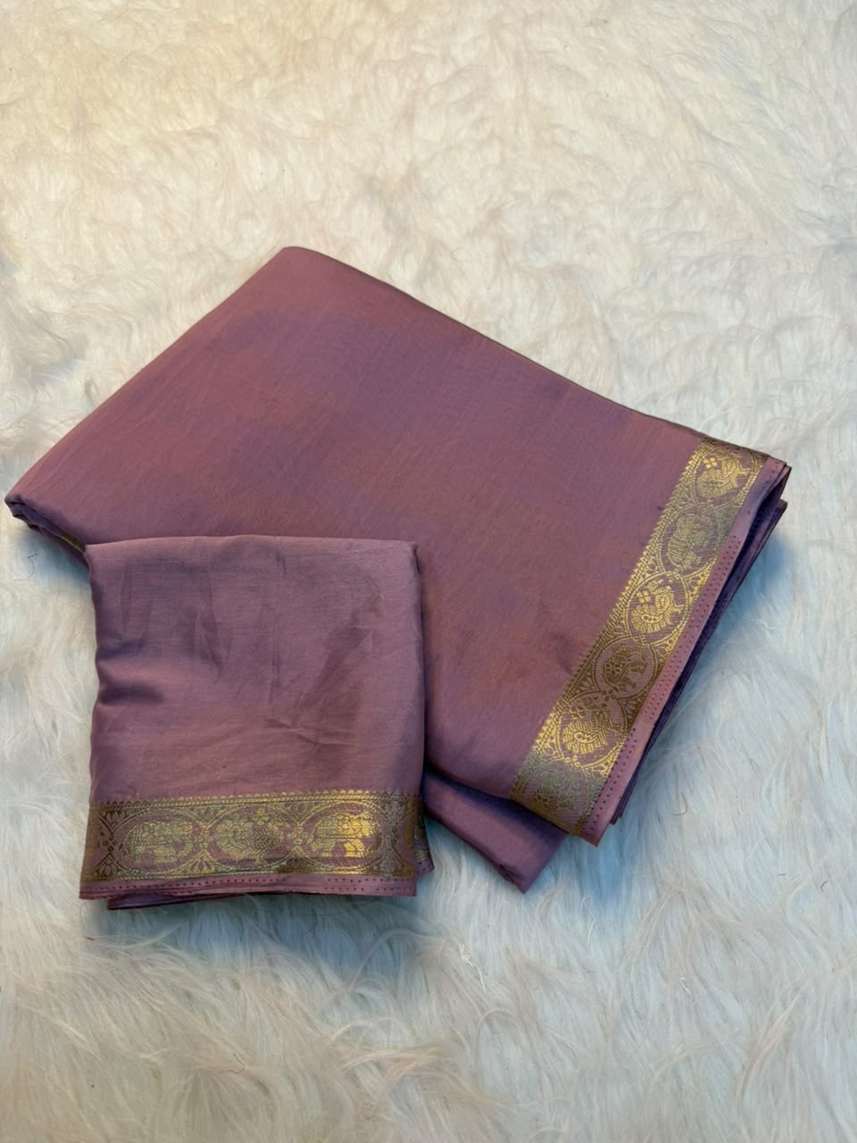 Traditional Function Wear Viscose Georgette Zari Border Rich Pallu Fancy Saree With Blouse Piece