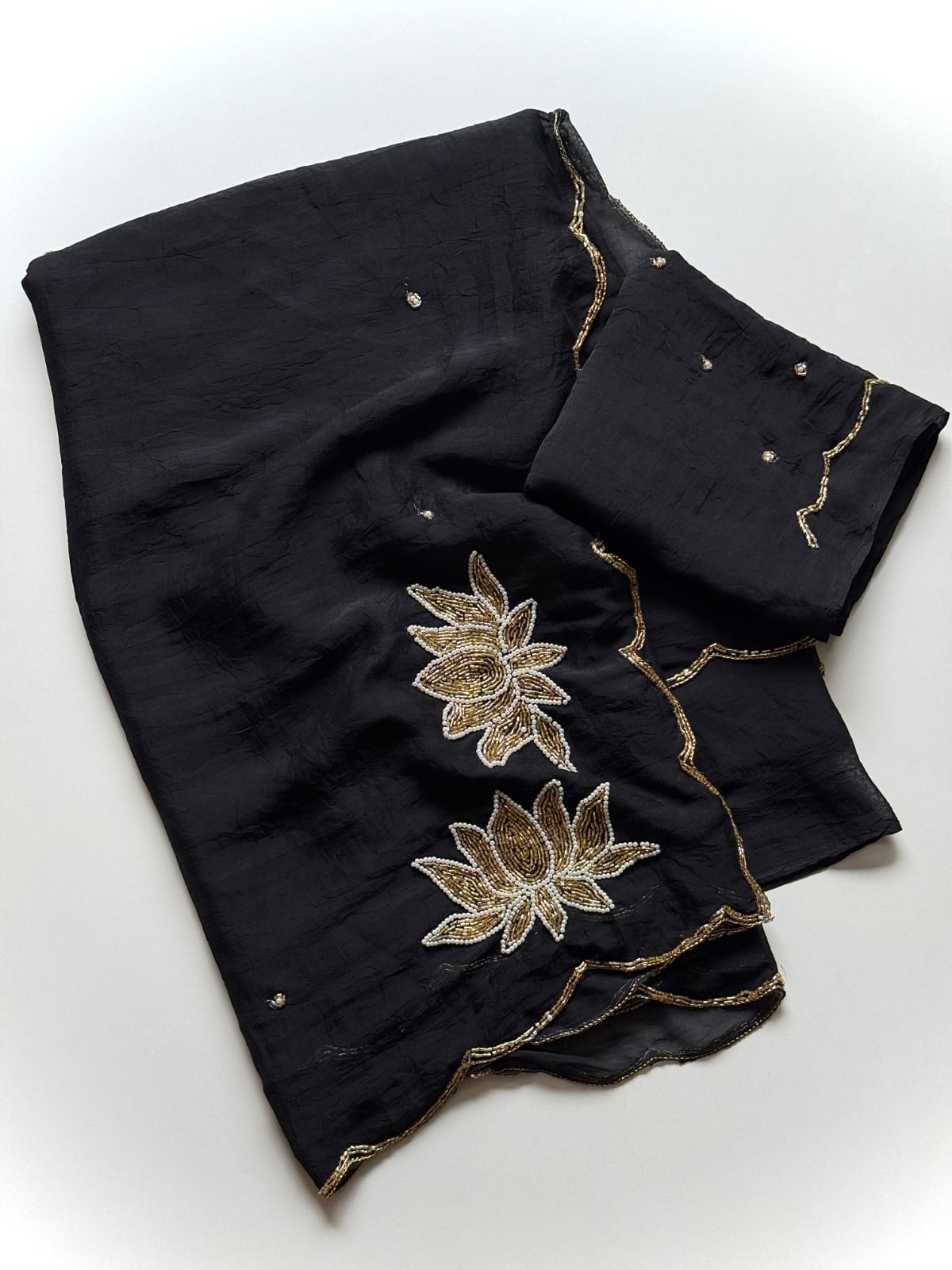 Glamorous Party Wear Soft Rangoli Silk Handwork n Butti Design Saree With Blouse Piece