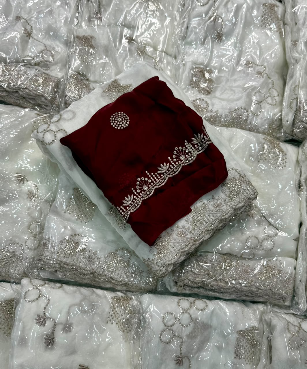 Graceful Party Wear Silk Embroidery Sequence n Thread Work Fancy Saree With Ravishing Blouse Piece