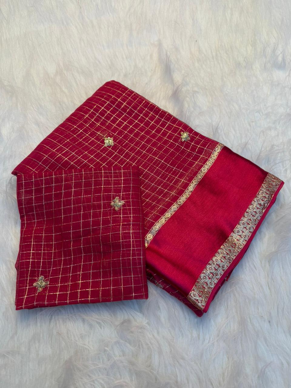 Contemporary Function Wear Viscose Georgette Sequence Work Fancy Saree With Blouse Piece