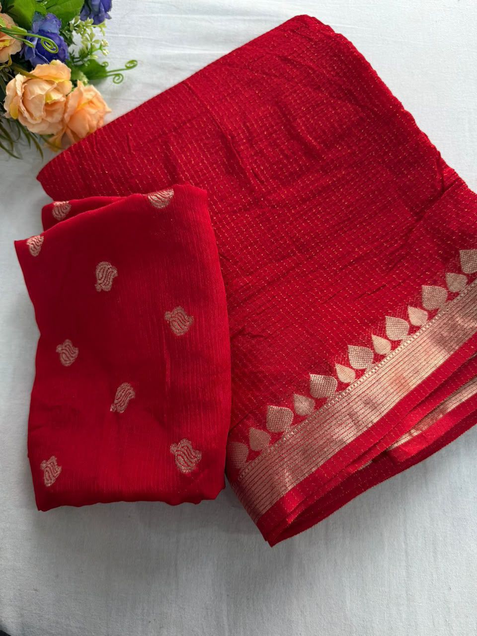 Admirable Festive Wear Viscose Georgette Jacquard Zari Weaving Work Designer Saree For Women