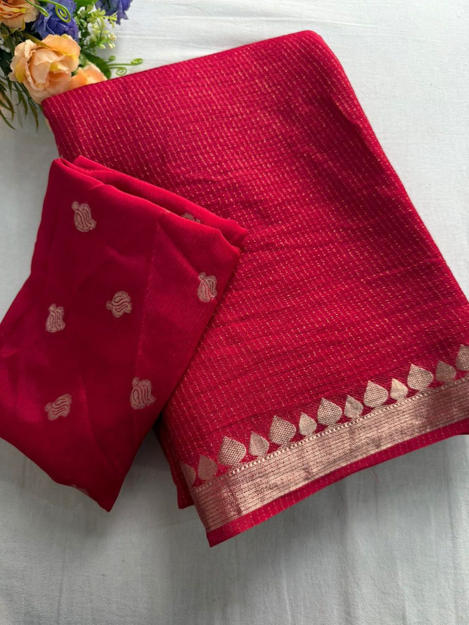 Admirable Festive Wear Viscose Georgette Jacquard Zari Weaving Work Designer Saree For Women