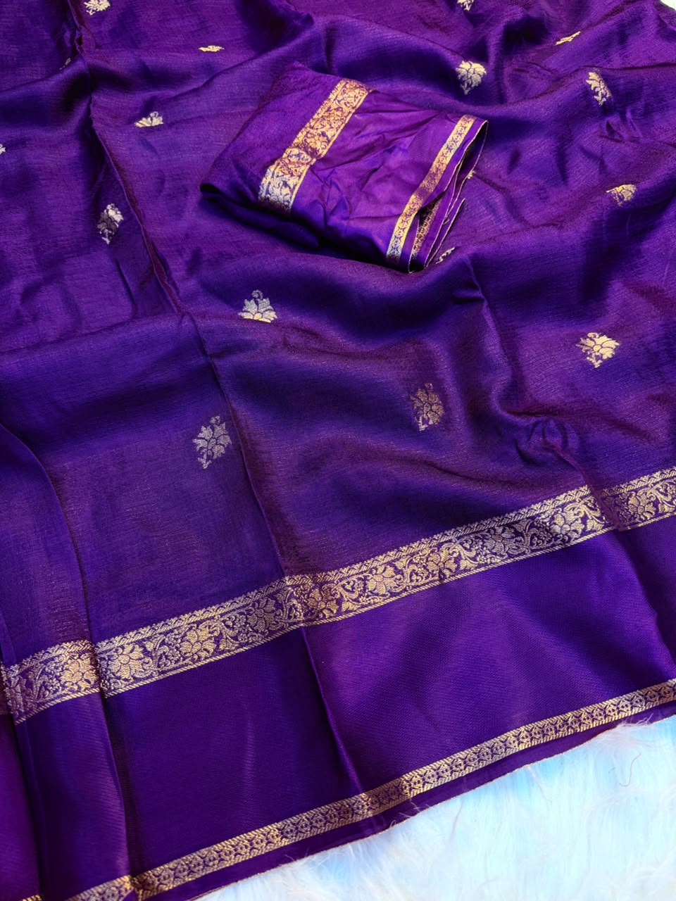 Mellifluous Function Wear Soft Viscose Silk Jacquard Design n Satin Border Fancy Saree With Blouse Piece