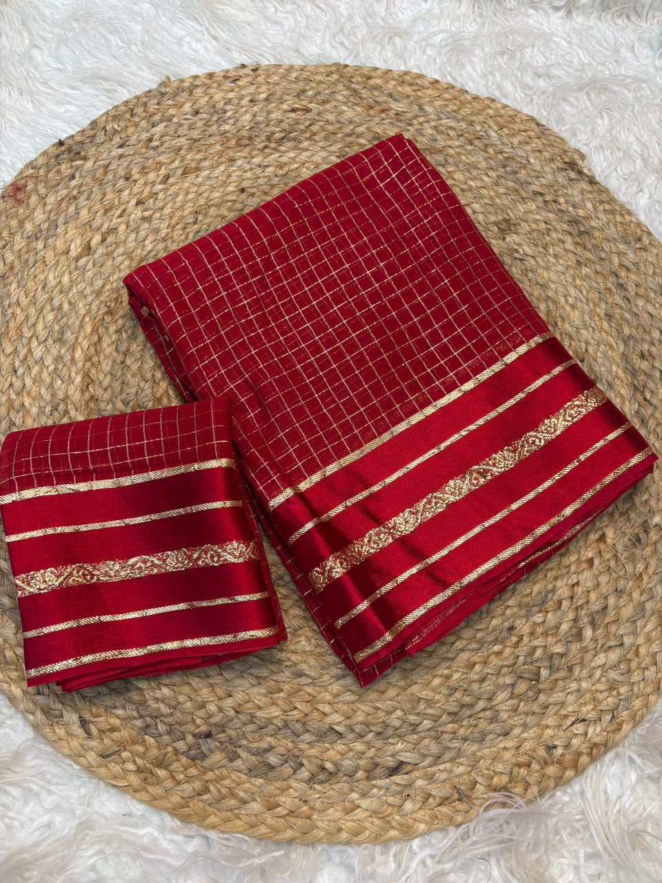 Admirable Festive Wear Viscose Georgette Jacquard Zari Work Fancy Saree With Blouse Piece
