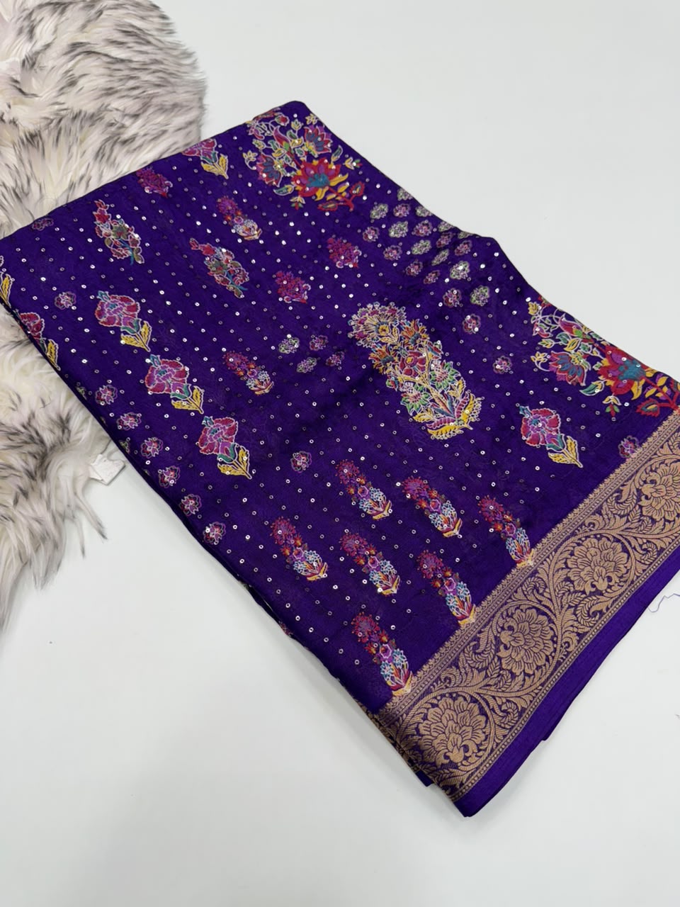 Imaginative Wedding Wear Soft Dola Silk Print Design Jacquard Border Rich Pallu Fancy Saree For Women