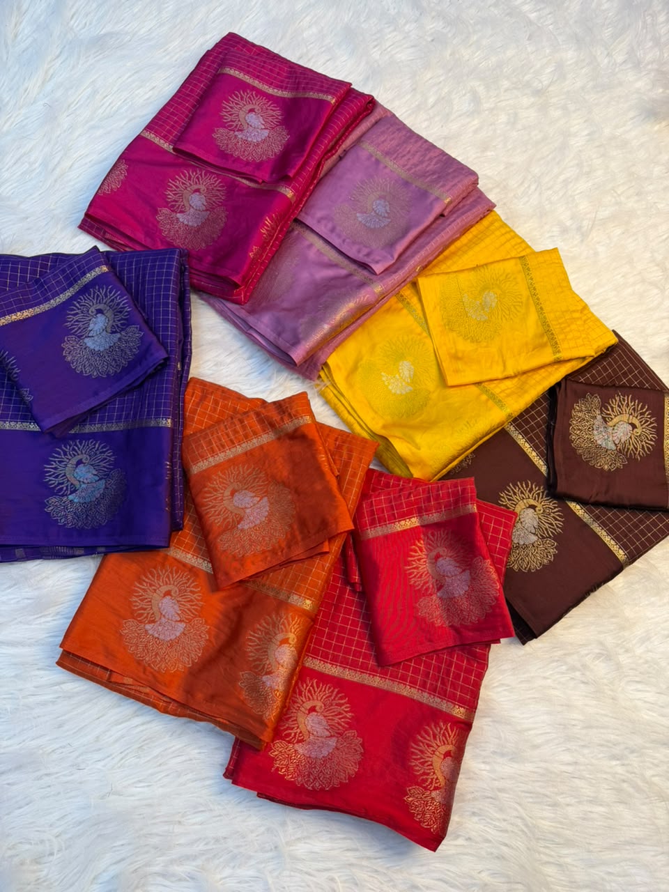 Whimsical Party Wear Crape Silk Jacquard Border Rich Pallu Fancy Saree With Blouse Piece