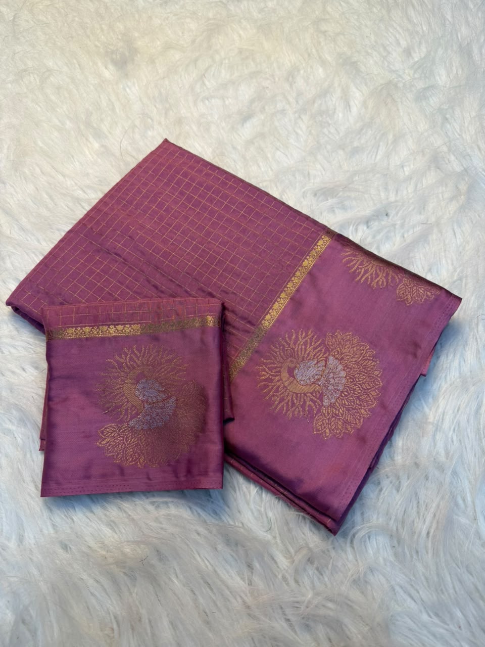 Whimsical Party Wear Crape Silk Jacquard Border Rich Pallu Fancy Saree With Blouse Piece